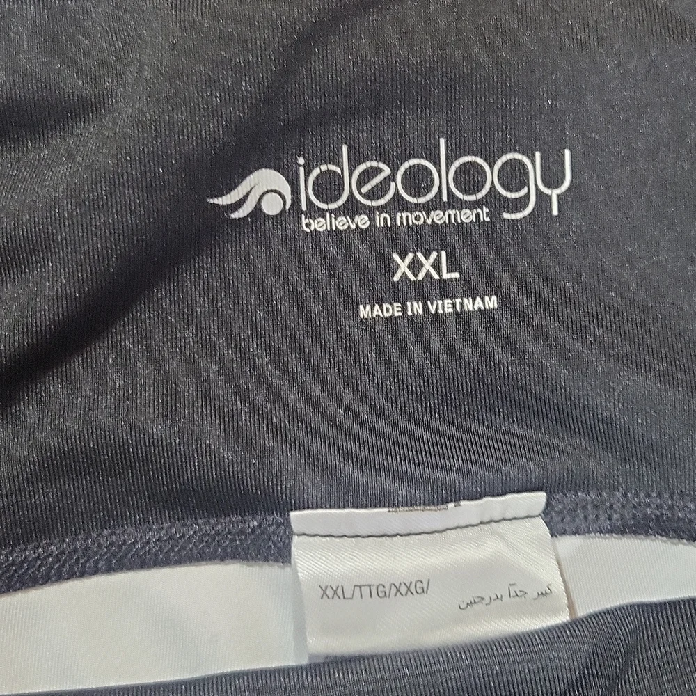 IDEOLOGY Purple Black Space Dye Cropped Leggings - Picture 3 of 14